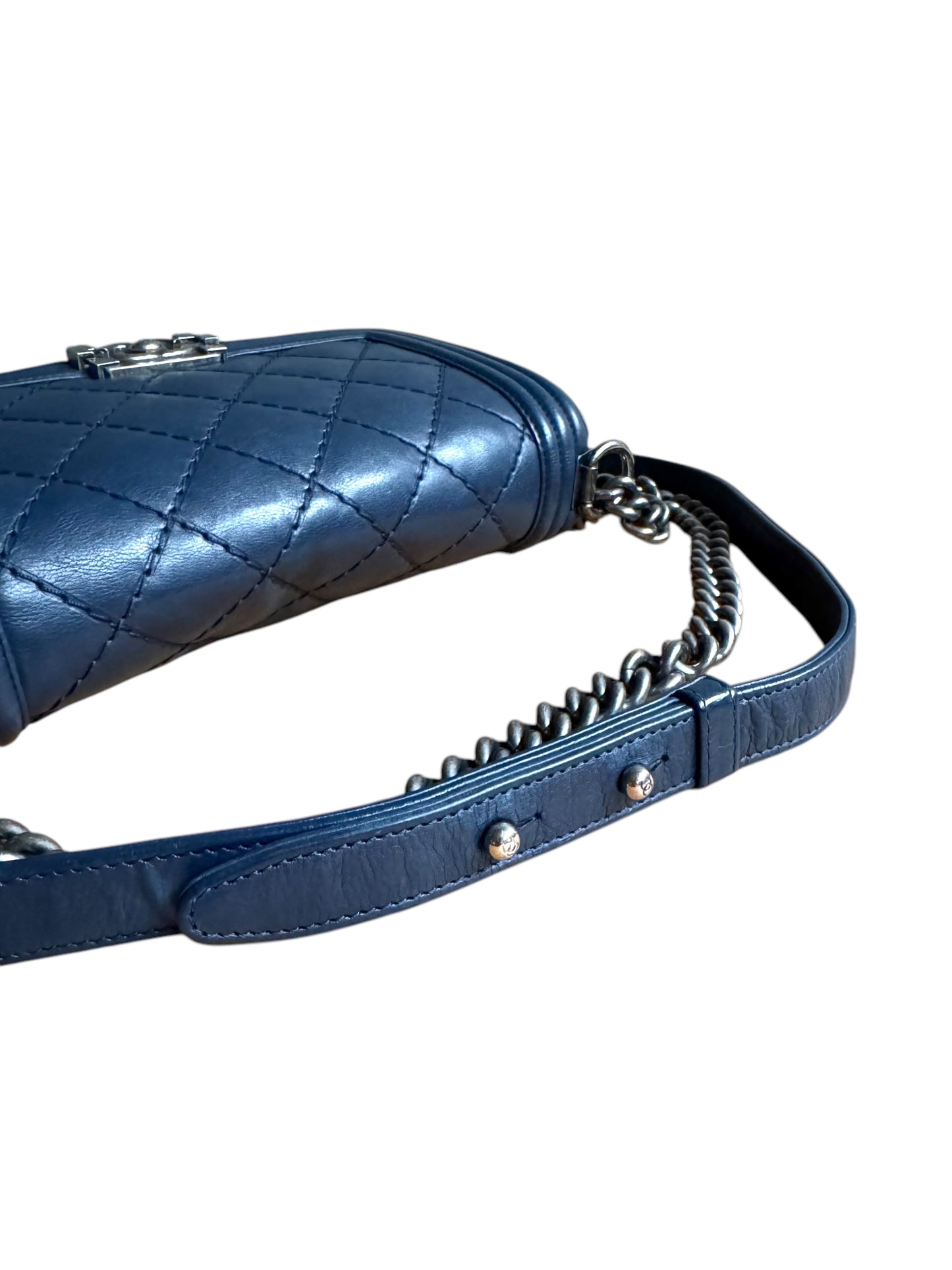 Chanel Quilted Leather Medium Boy Bag