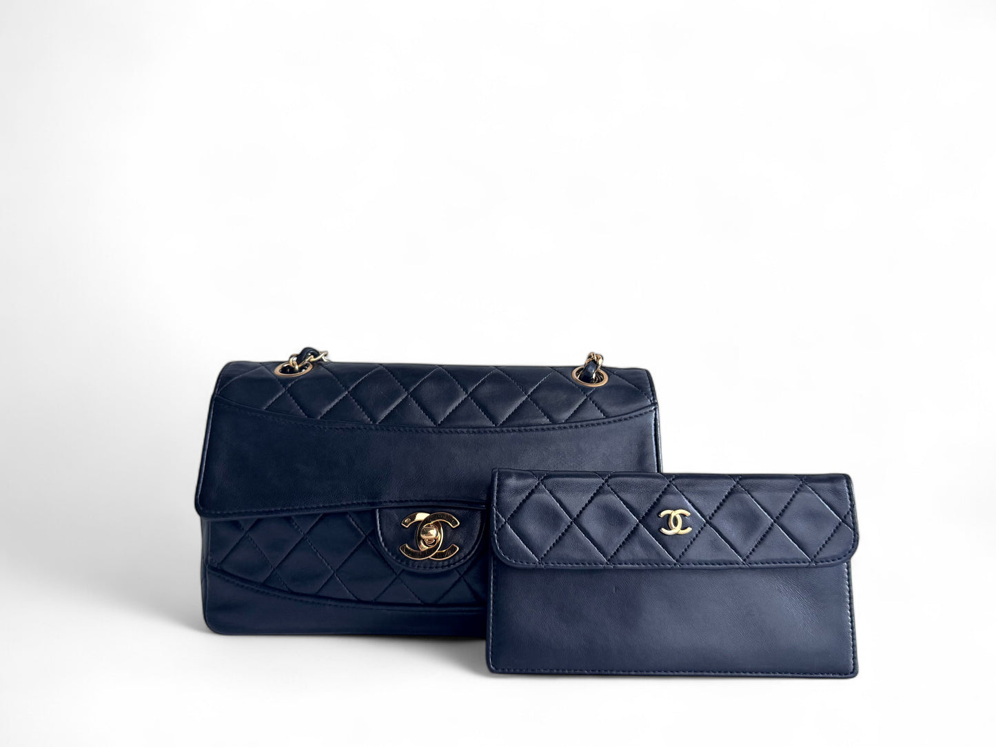 Chanel Quilted Flap Bag With Pouch