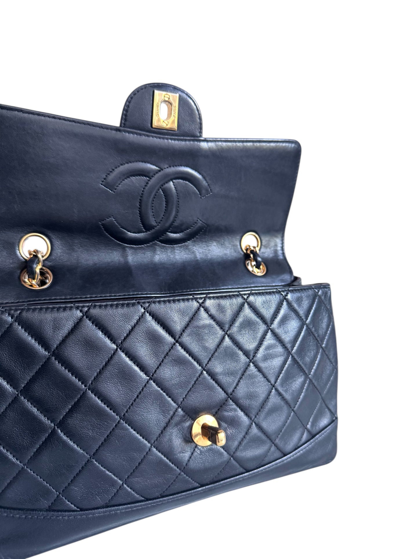 Chanel Quilted Flap Bag With Pouch