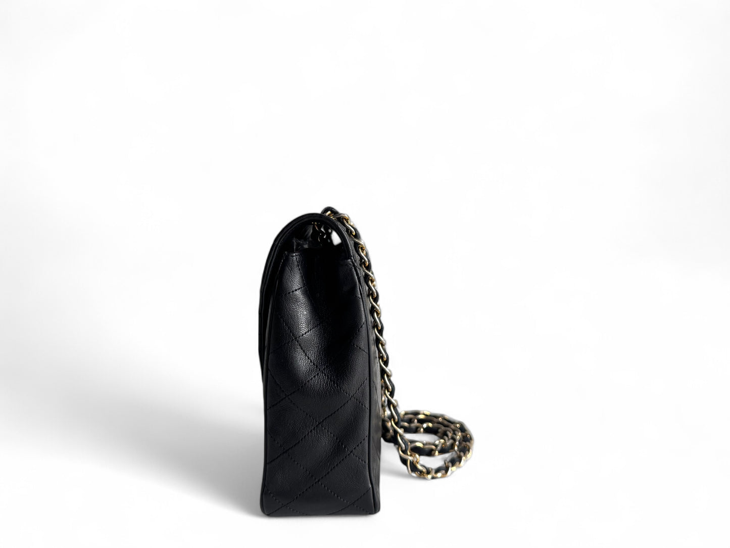 CHANEL Lambskin Diamond Stitch Envelope Single Flap