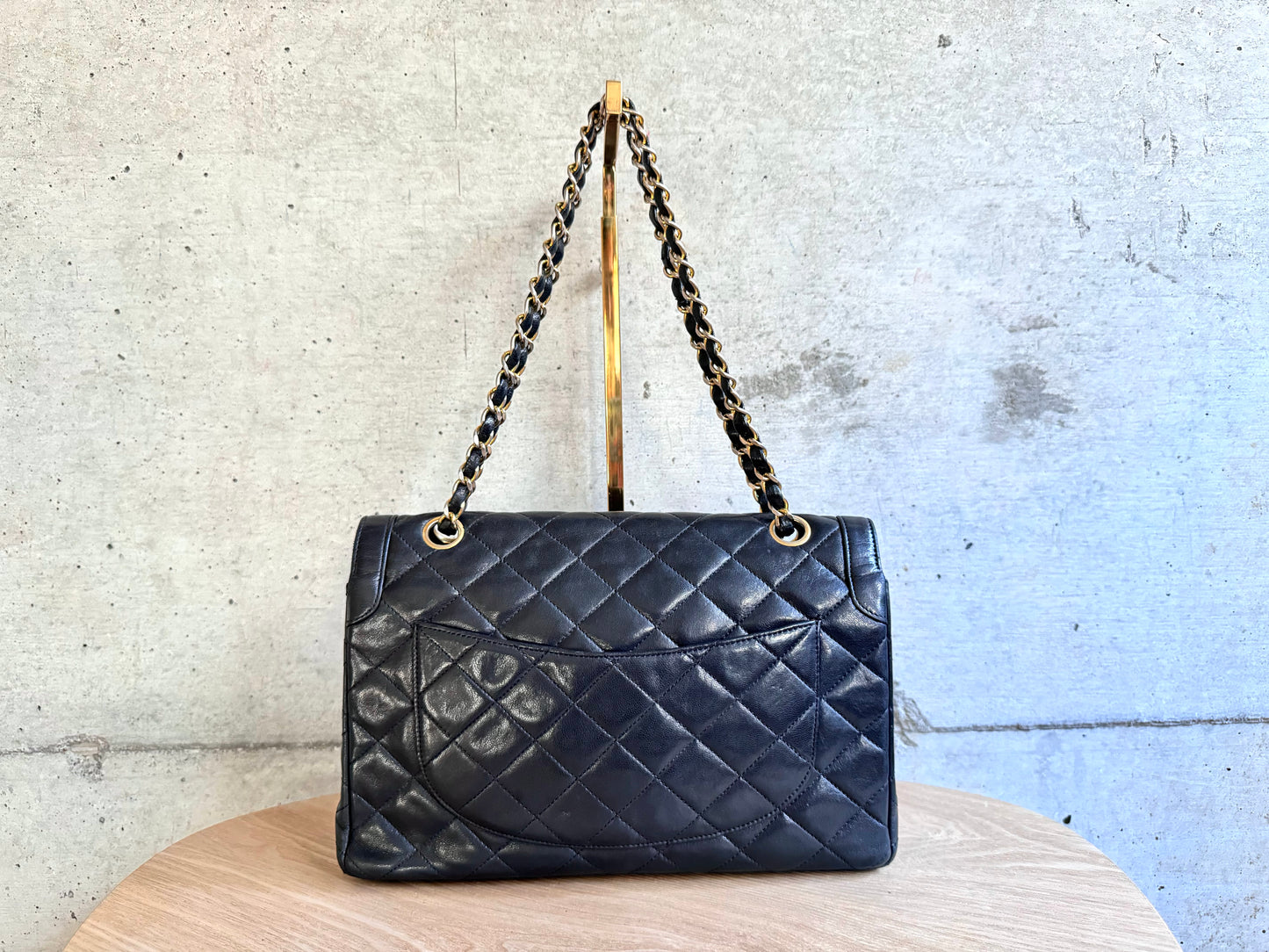 CHANEL Lambskin Quilted Medium Double Flap Bag