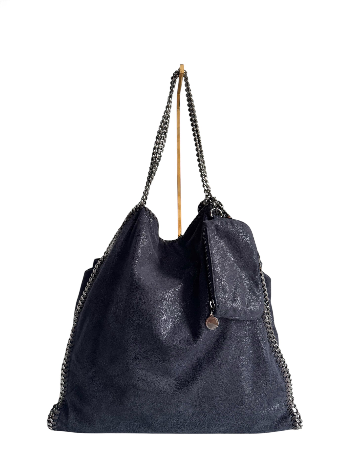 STELLA MCCARTNEY Shaggy Deer Falabella Fold Over Tote