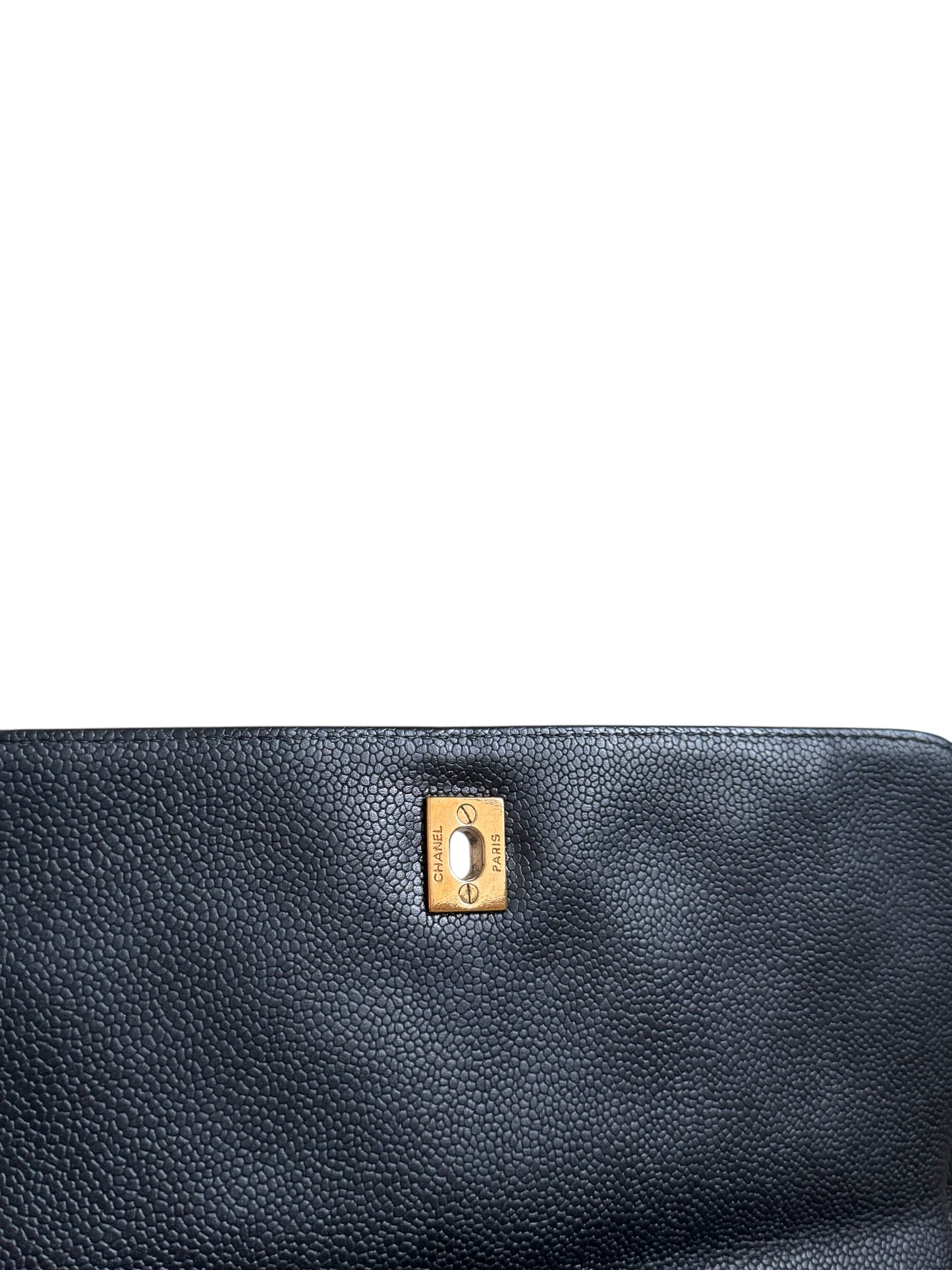 CHANEL Caviar Quilted Jumbo Kelly Flap
