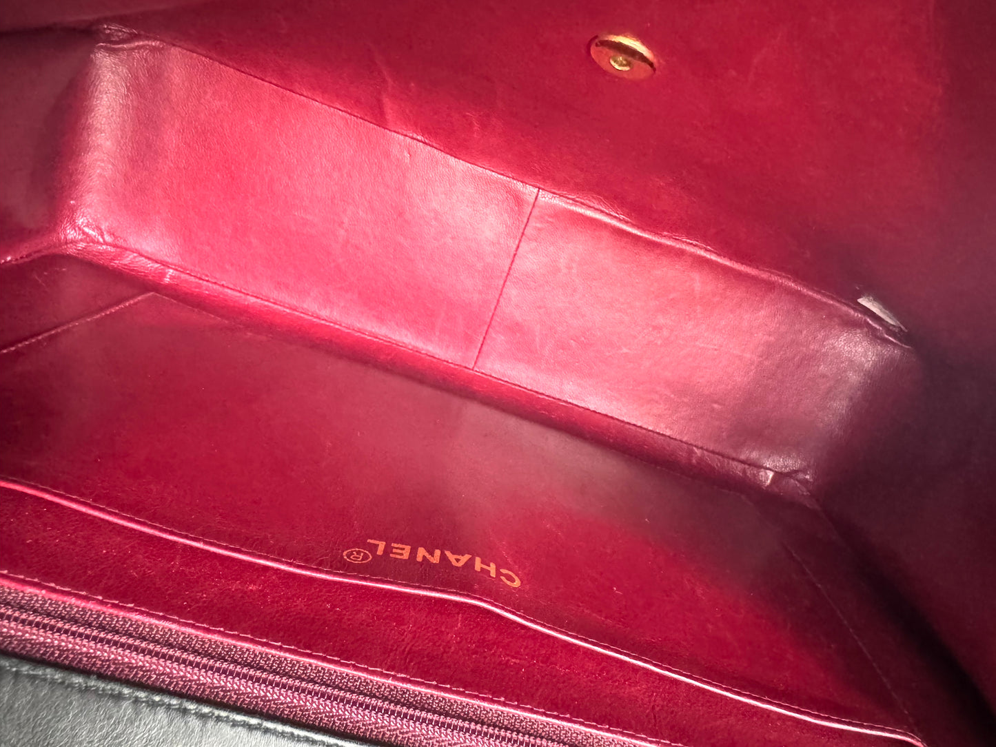 CHANEL Lambskin Quilted XL Jumbo Single Flap