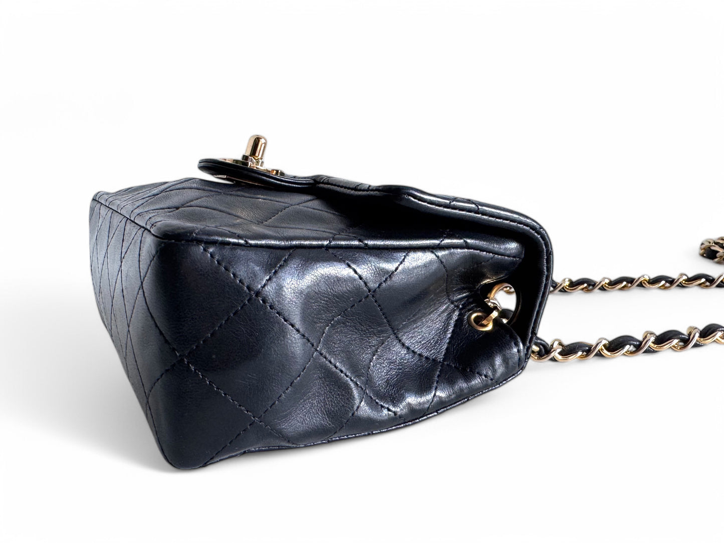 CHANEL Lambskin Quilted Mini Flap Bag