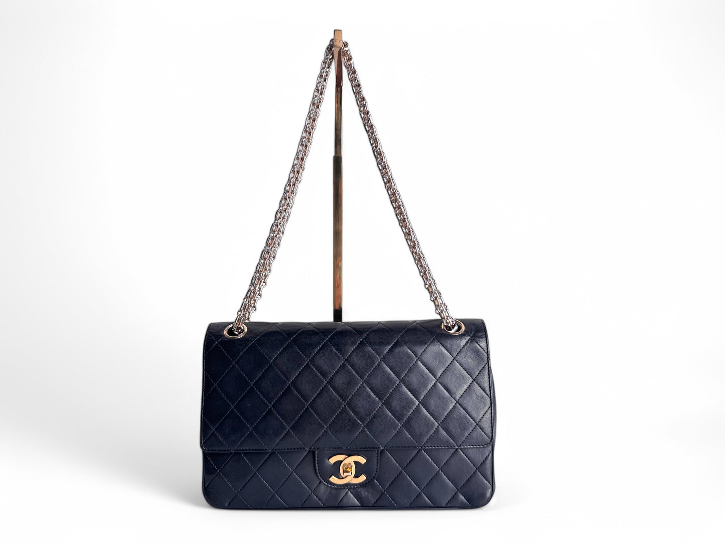 CHANEL Lambskin Mademoiselle Double Flap
