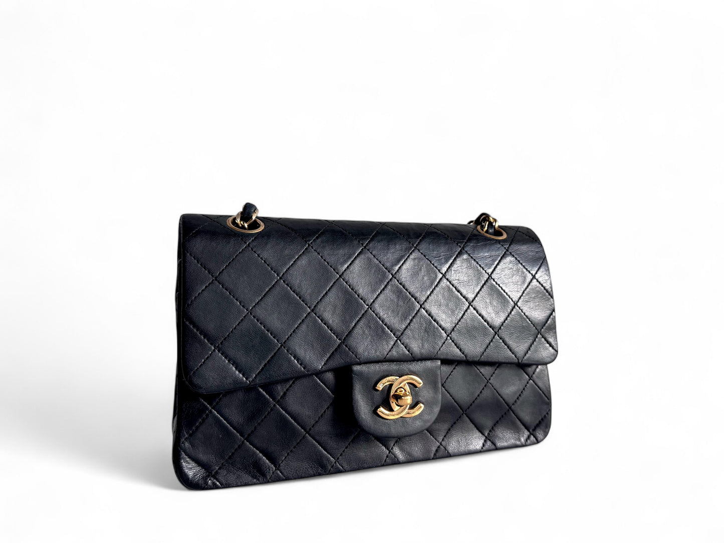 CHANEL Lambskin Timeless Classic Double Flap Bag