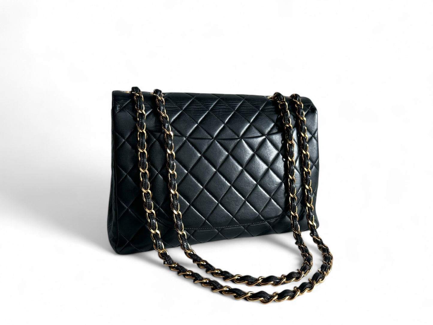 CHANEL Lambskin Quilted Jumbo Single Flap