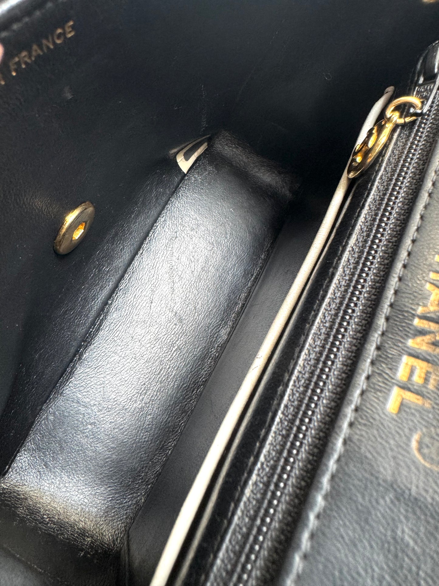 CHANEL Lambskin Matelasse Mini Flap Bag