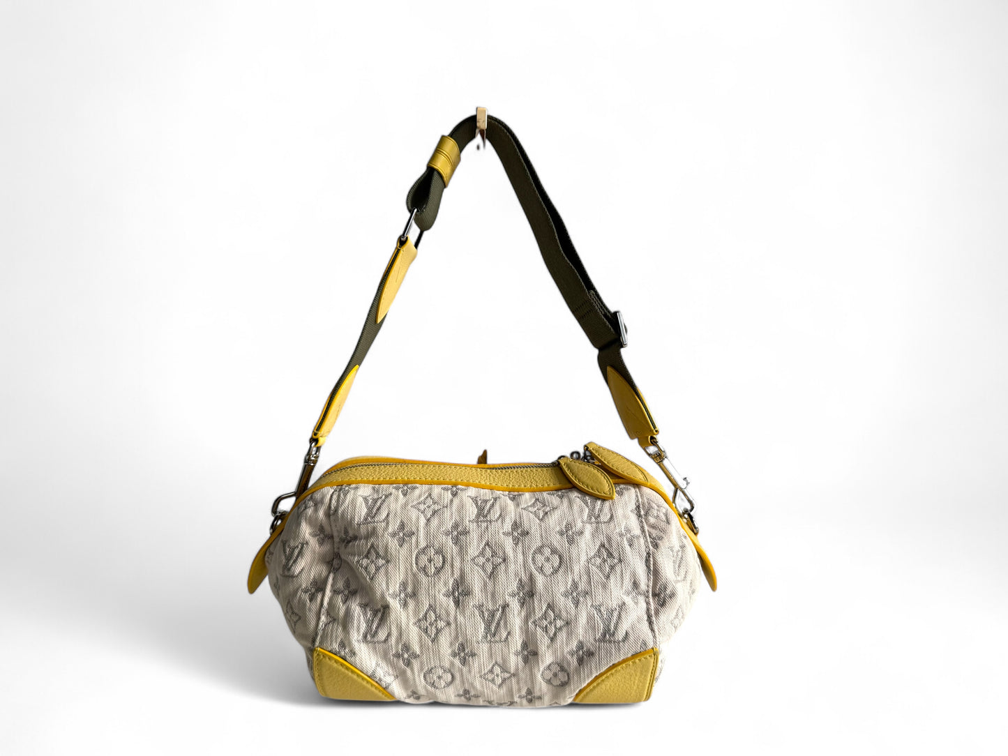 LOUIS VUITTON Monogram Denim Pochette Round Bag