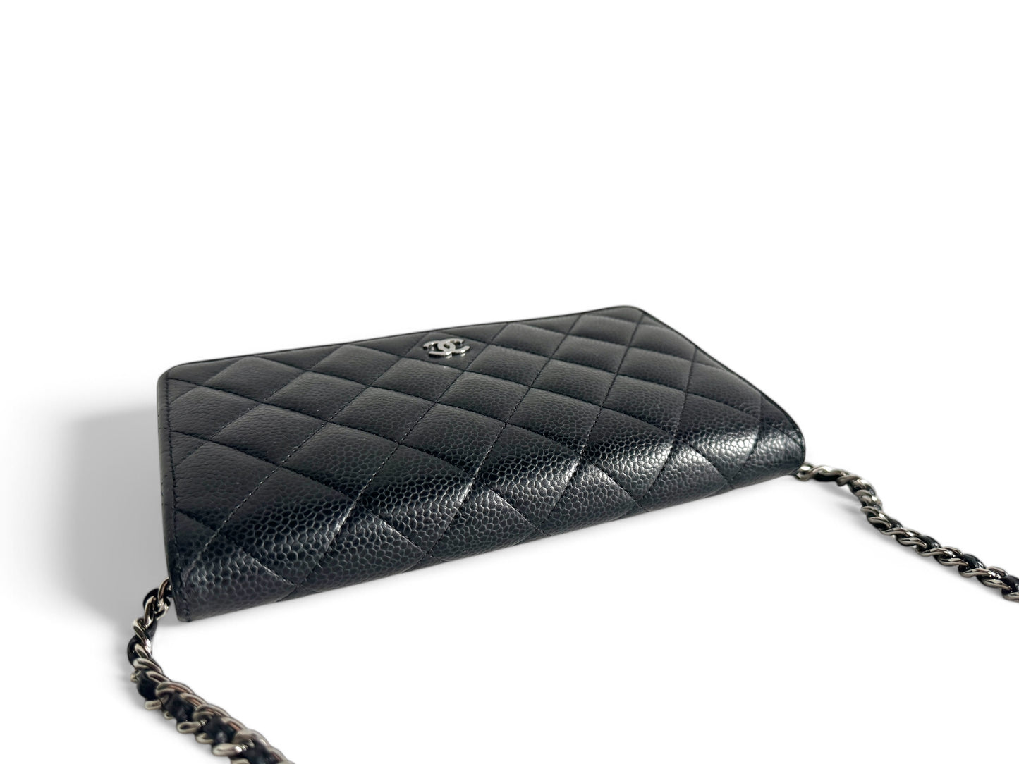 CHANEL Caviar Quilted Wallet on Chain WOC