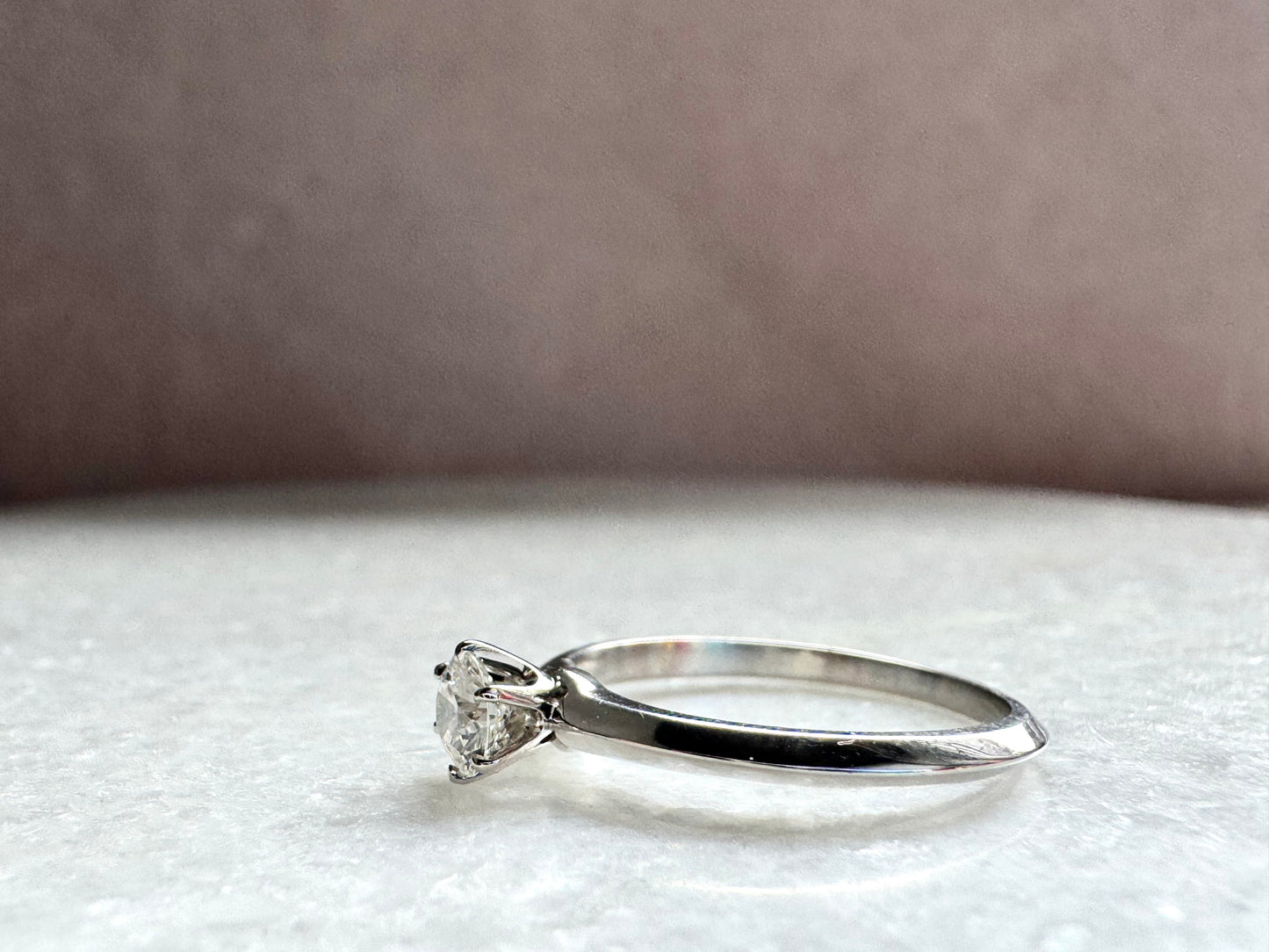 TIFFANY & CO. Solitaire Diamond Engagement Ring