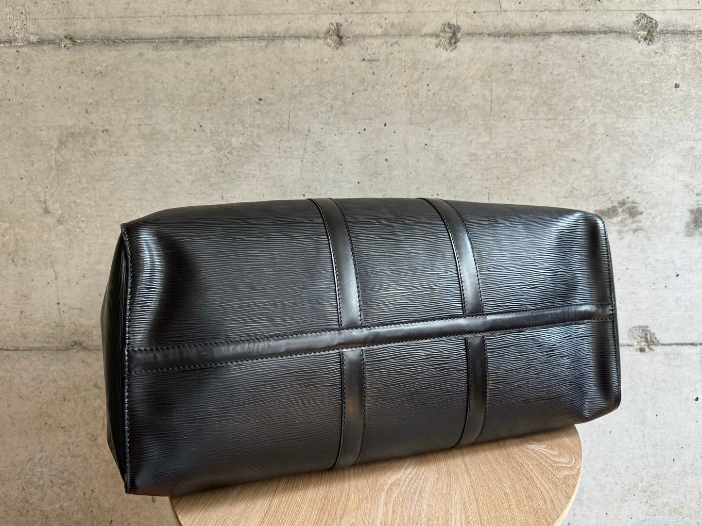 LOUIS VUITTON Epi Keepall 50 Black