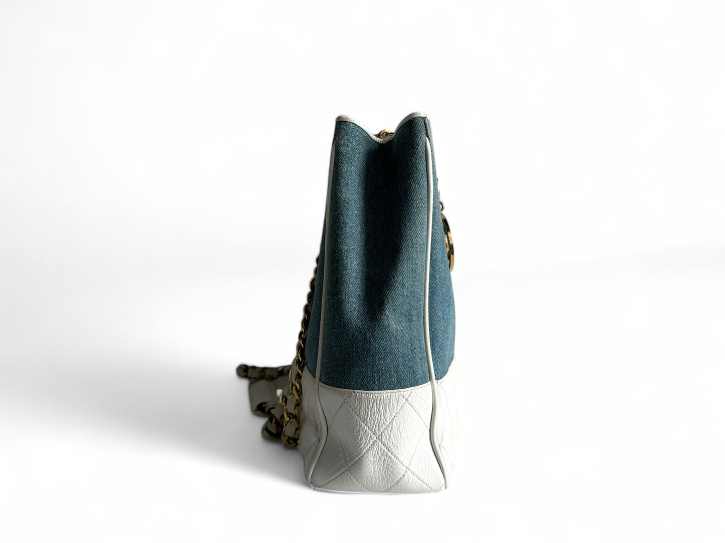 CHANEL Denim Lambskin Tote