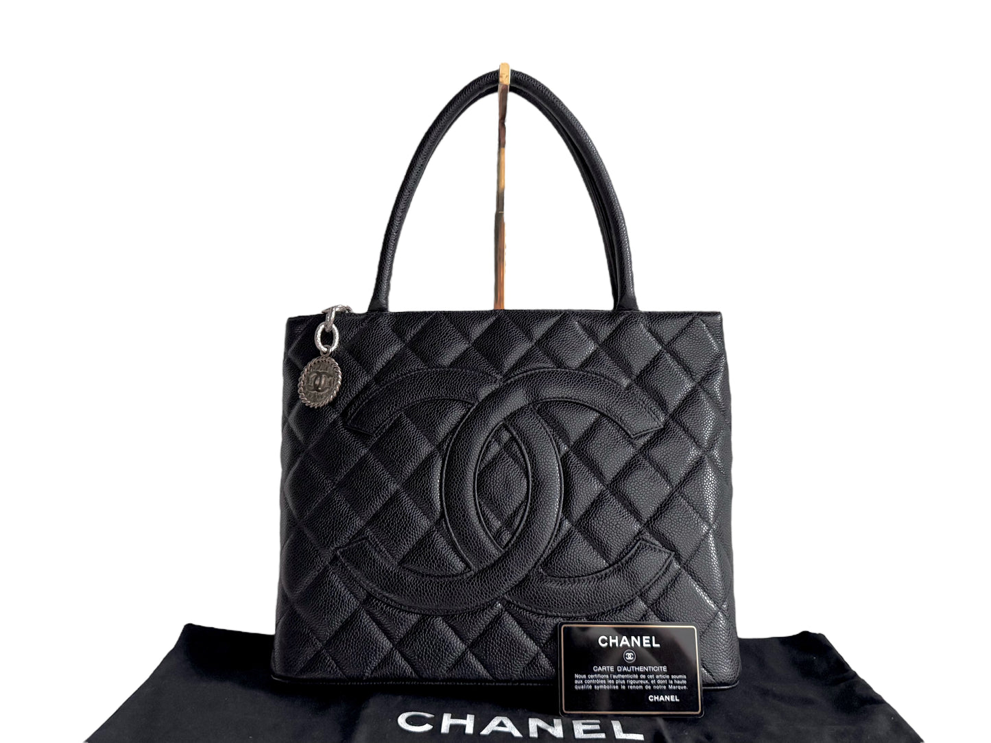 CHANEL Caviar Quilted Medallion Tote