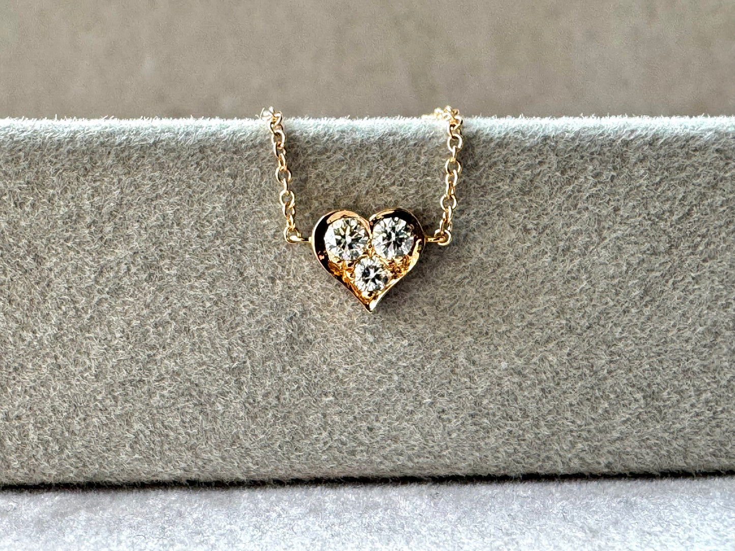 Tiffany & Co. 3 Stone Diamond Heart Bracelet in Rosegold