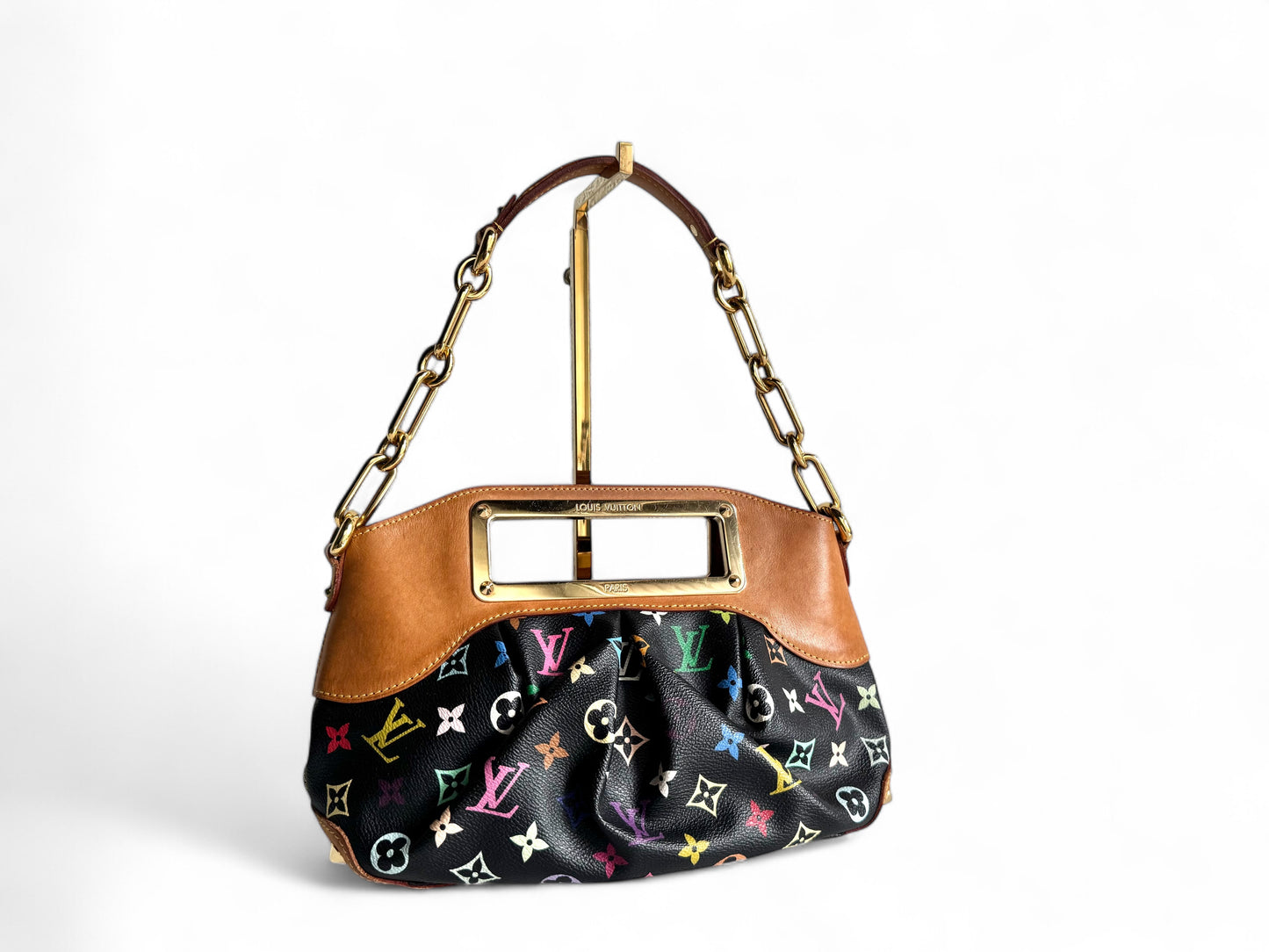LOUIS VUITTON Monogram Multicolor Judy PM Black