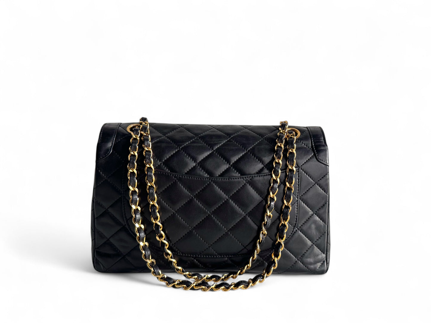 CHANEL Lambskin Quilted Medium Double Flap Bag