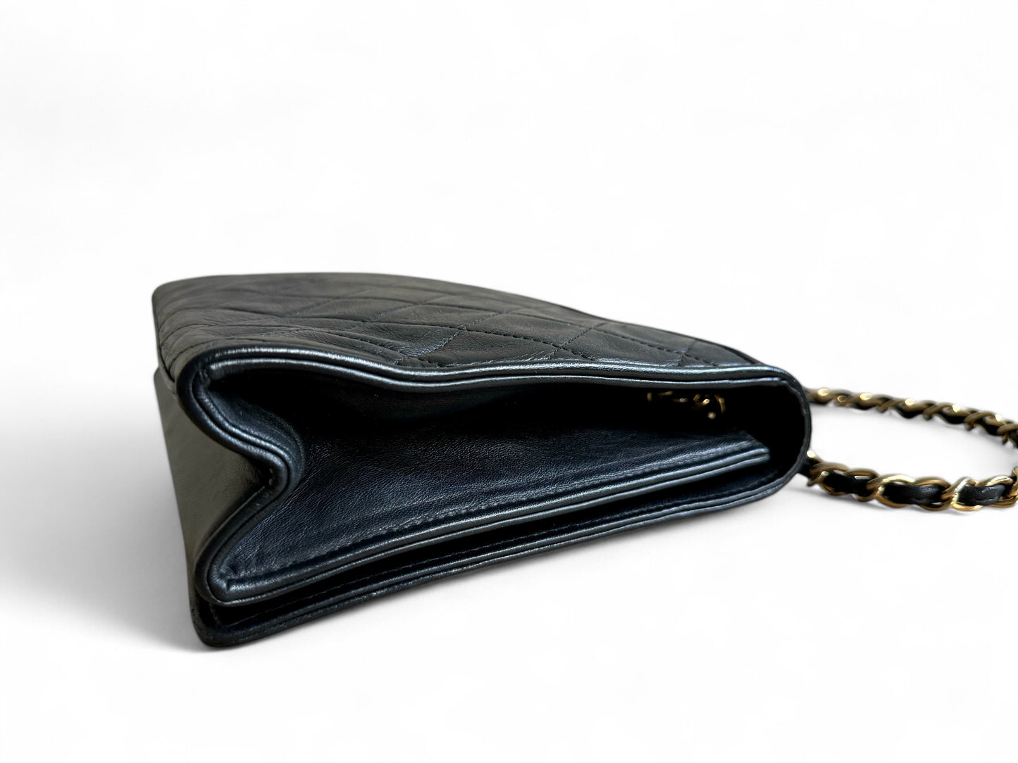 CHANEL Lambskin Quilted Small CC Single Flap Bag