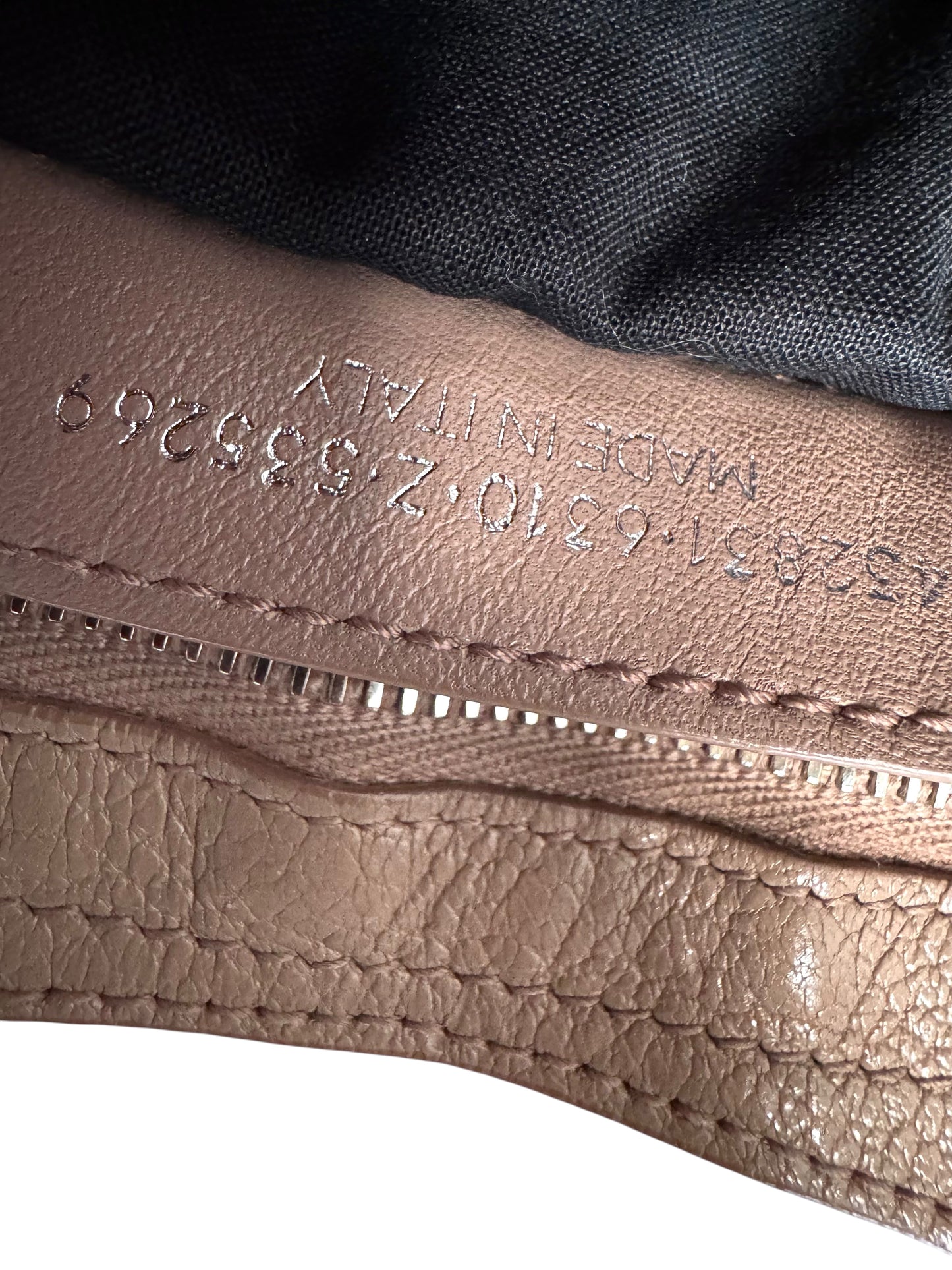 BALENCIAGA Chevre Gold Metallic Edge Hardware Bag