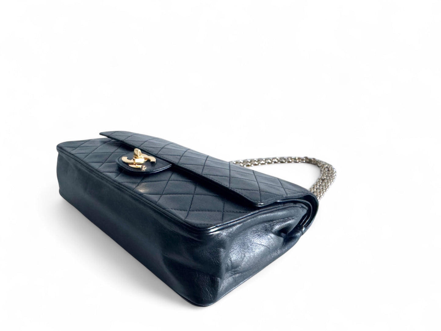 CHANEL Lambskin Medium Mademoiselle Double Flap