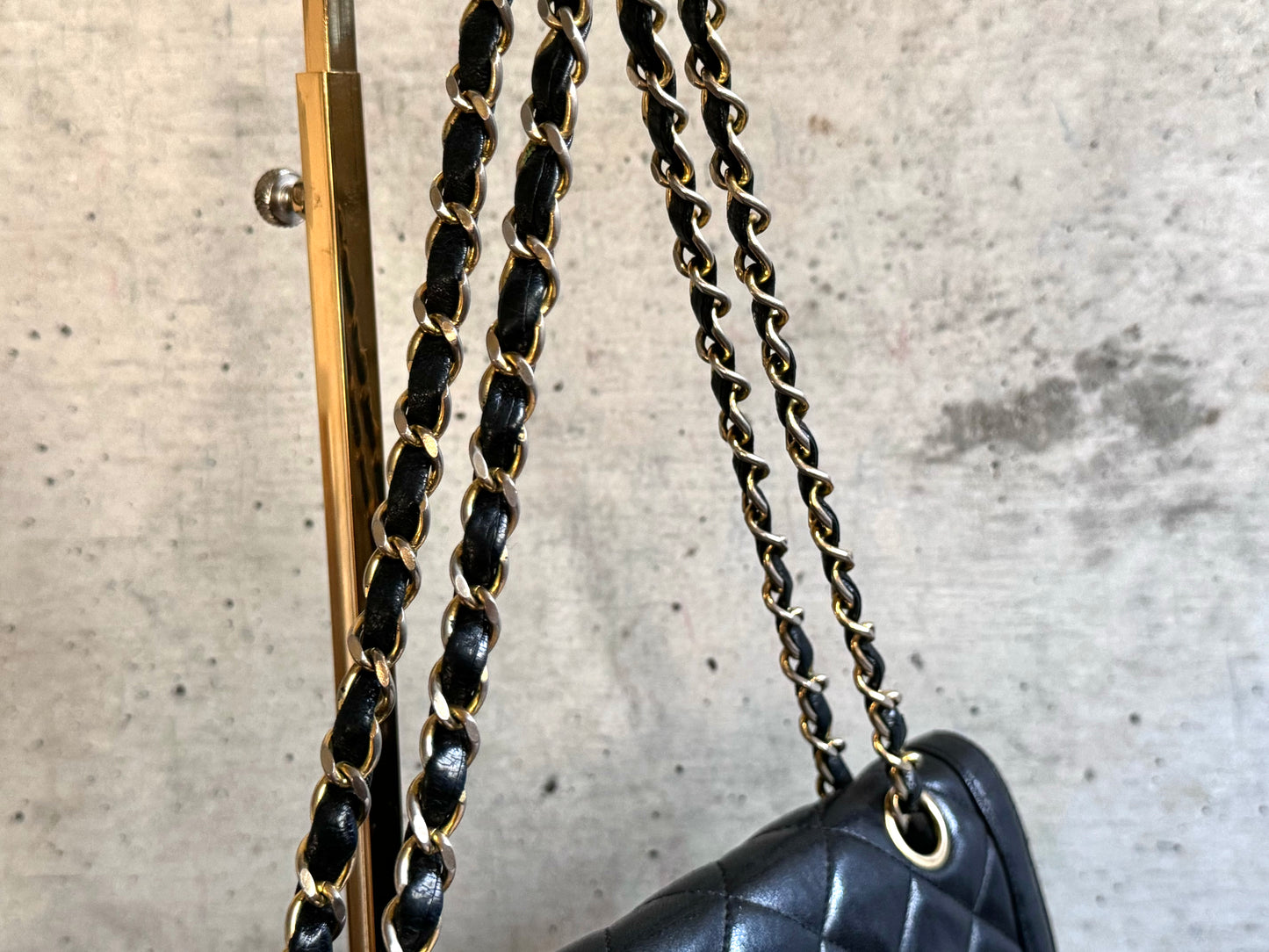 CHANEL Lambskin Quilted Medium Double Flap Bag