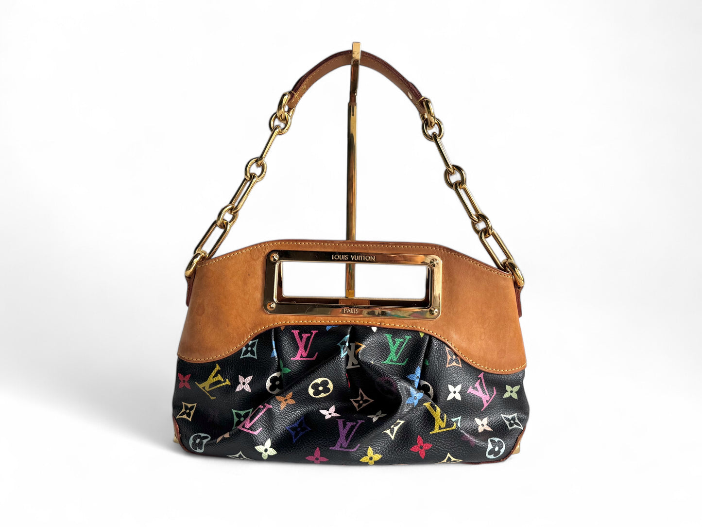 LOUIS VUITTON Monogram Multicolor Judy PM Black