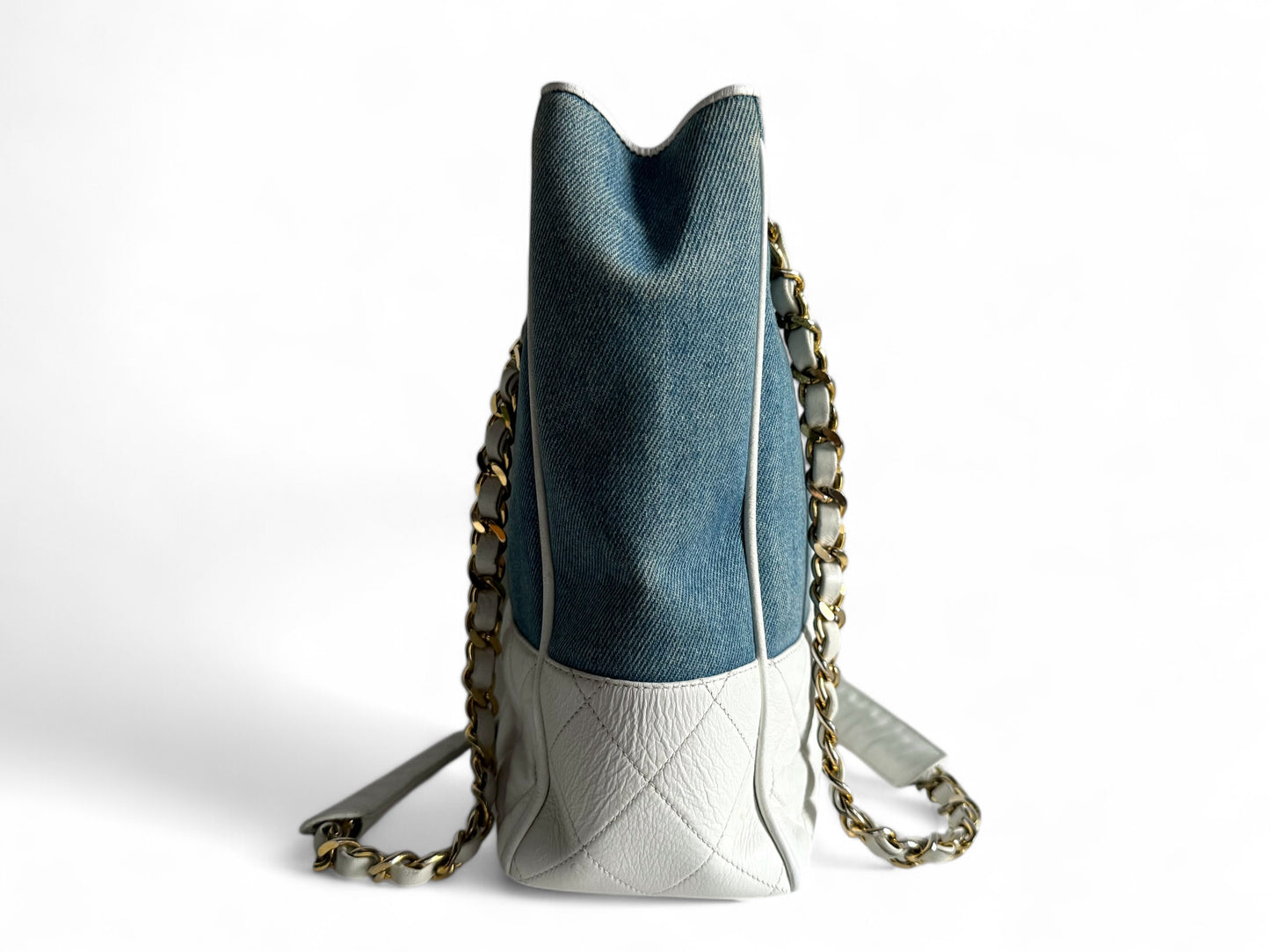 CHANEL Denim Lambskin Tote