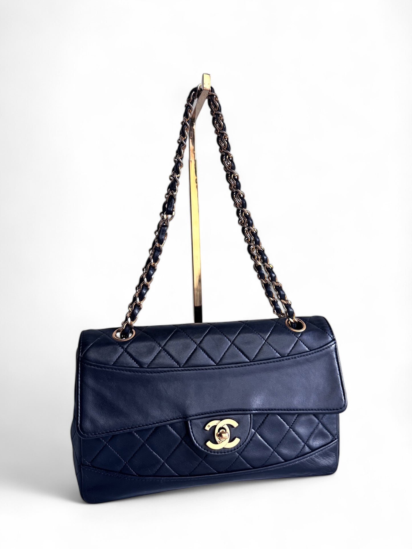 Chanel Quilted Flap Bag With Pouch
