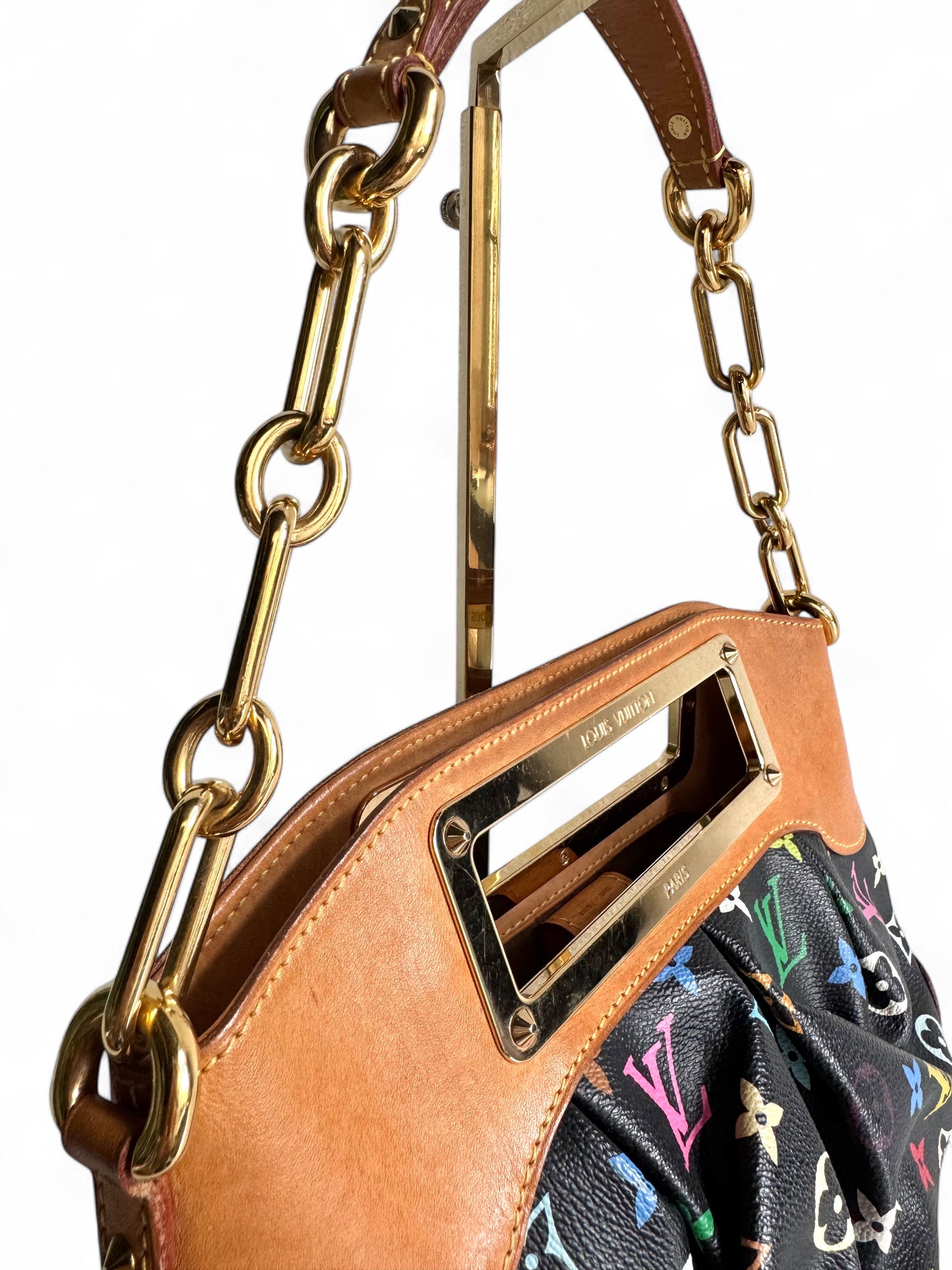 LOUIS VUITTON Monogram Multicolor Judy PM Black