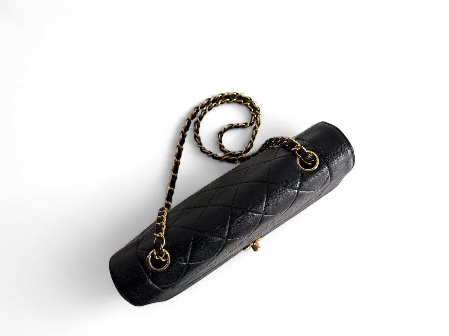 CHANEL Lambskin Diana Quilted Medium Single Flap