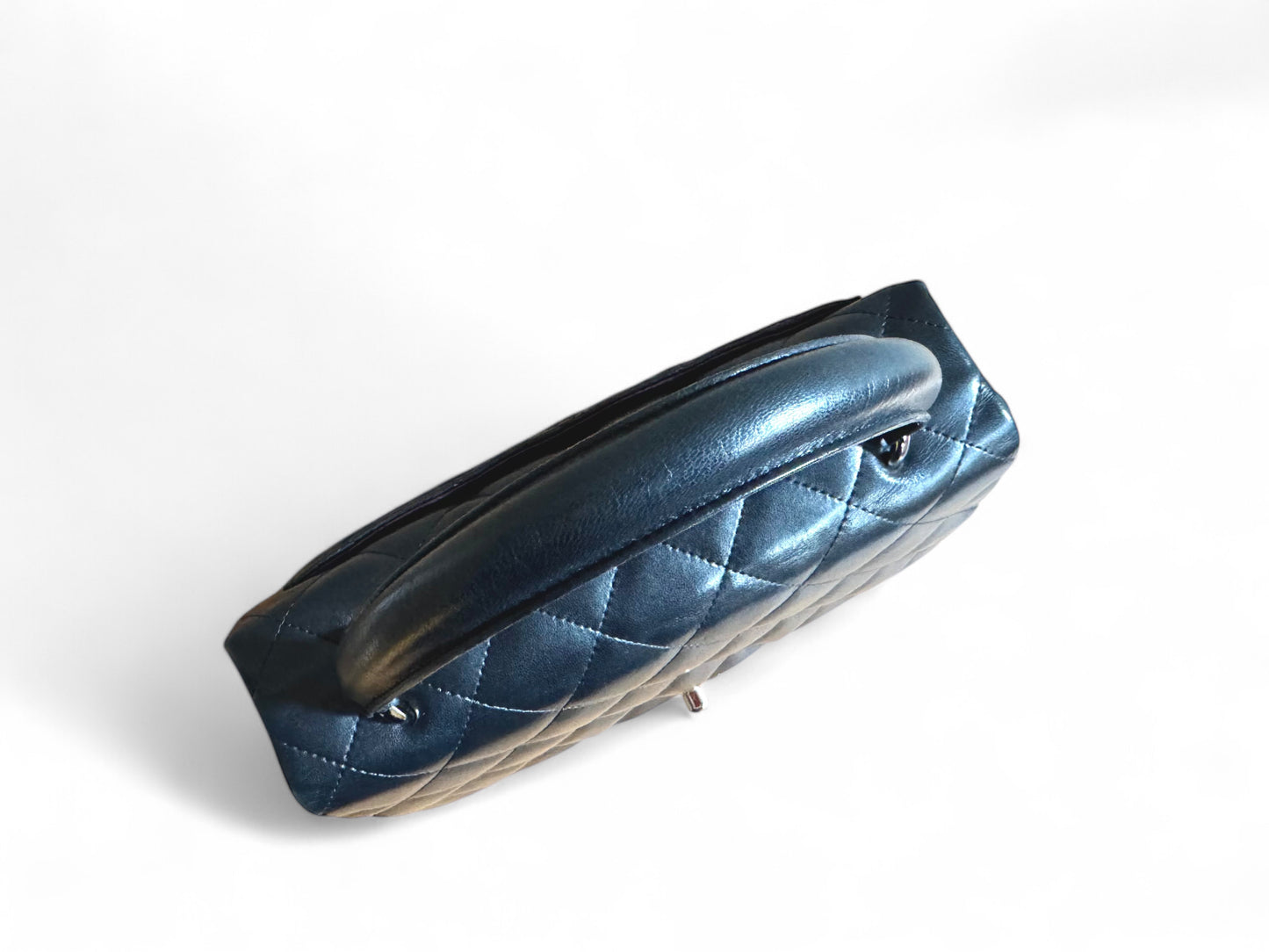 CHANEL Lambskin Quilted Medium Kelly Flap Bag