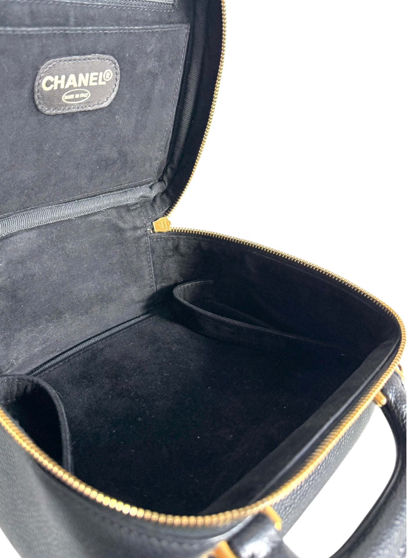 CHANEL Caviar Timeless CC Vanity Case