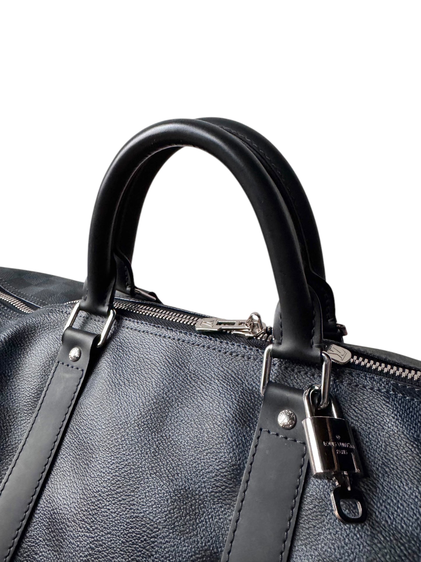 LOUIS VUITTON Damier Graphite Keepall Bandouliere 55
