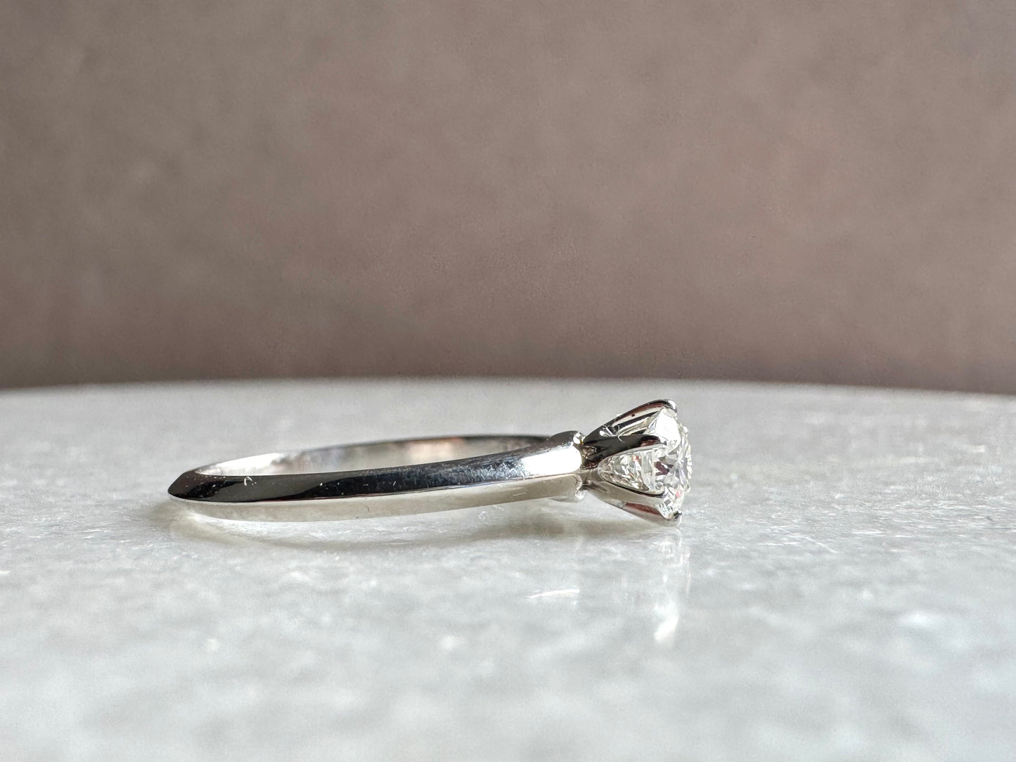 TIFFANY & CO. Solitaire Diamond Engagement Ring