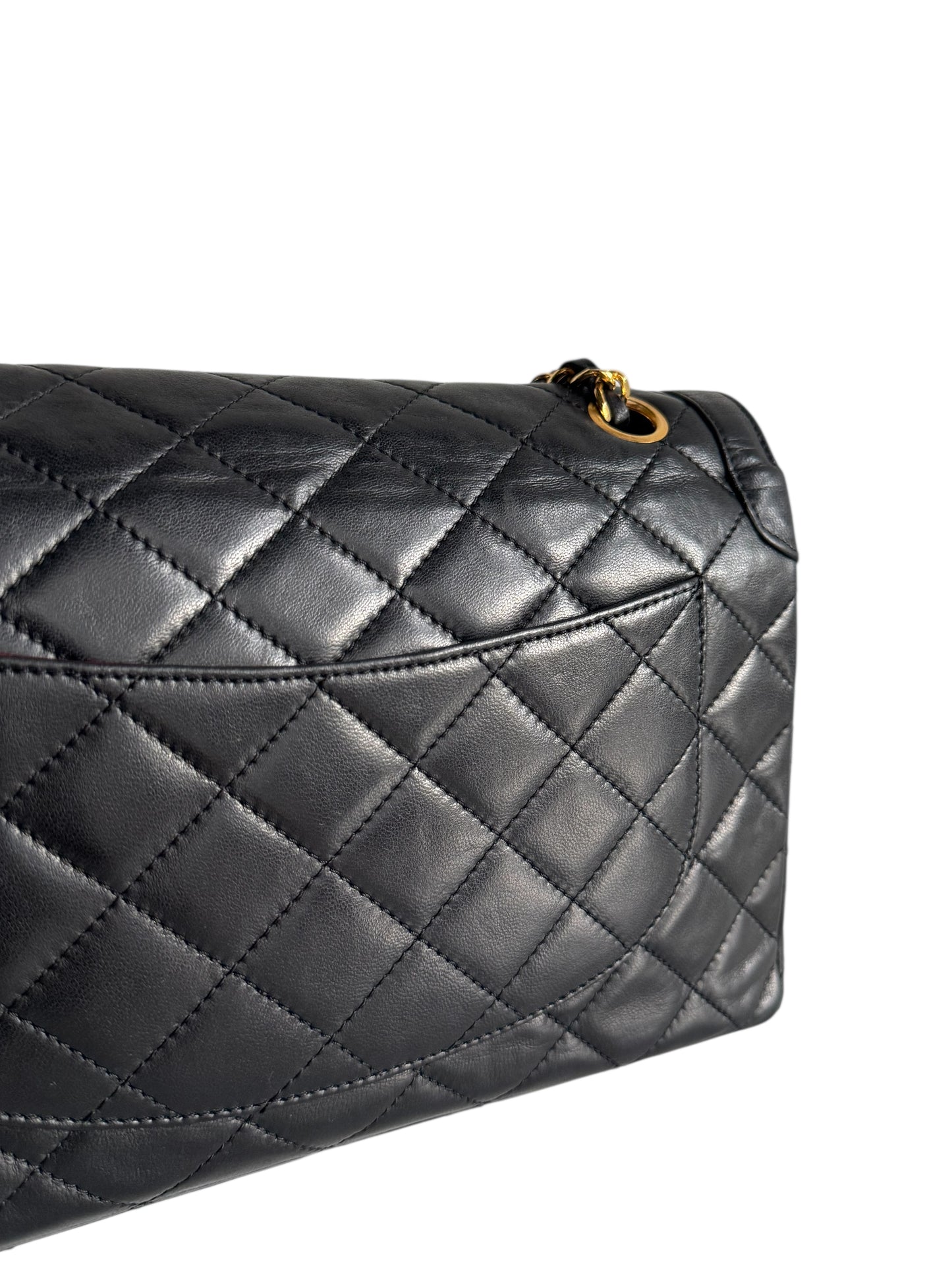 CHANEL Lambskin Quilted Medium Double Flap Bag
