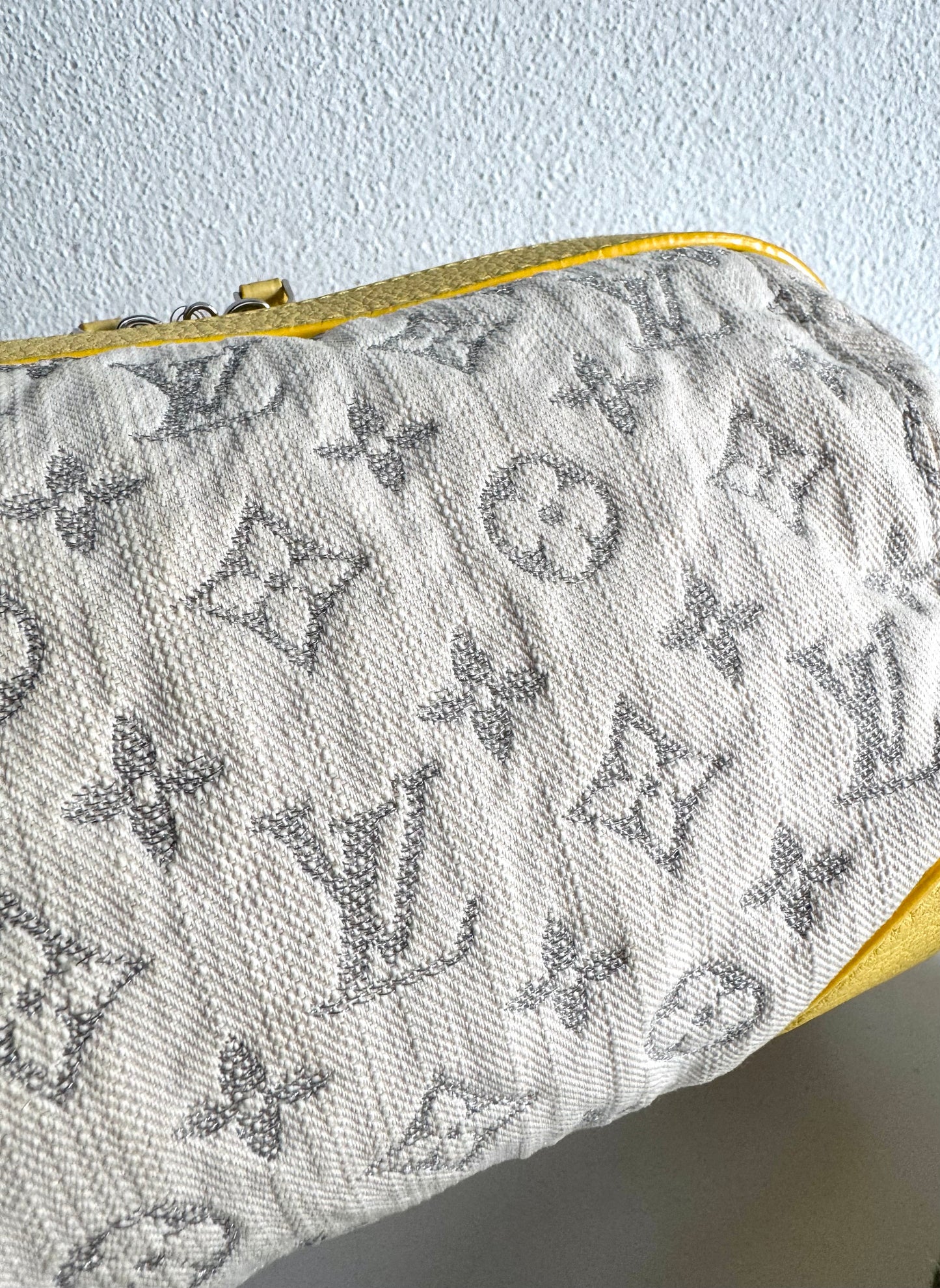 LOUIS VUITTON Monogram Denim Pochette Round Bag