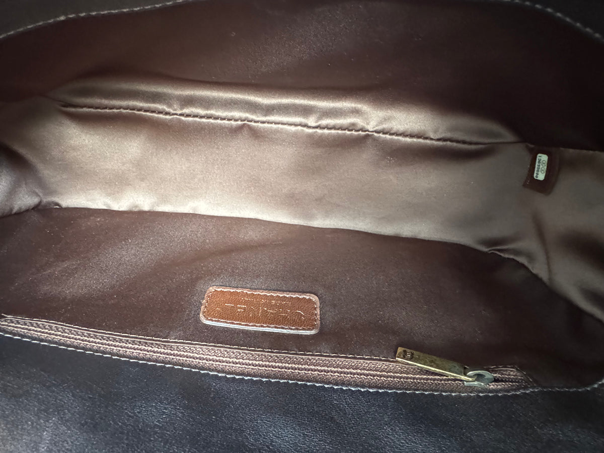 CHANEL Metallic Calfskin Degrade East West Flap
