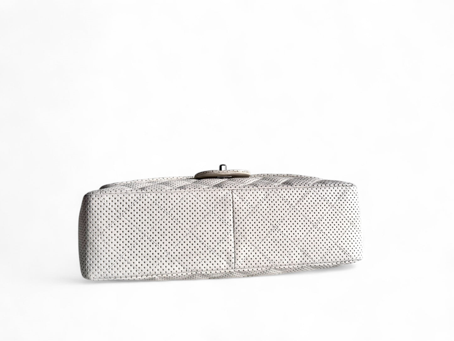 CHANEL Lambskin Perforated Jumbo Single Flap