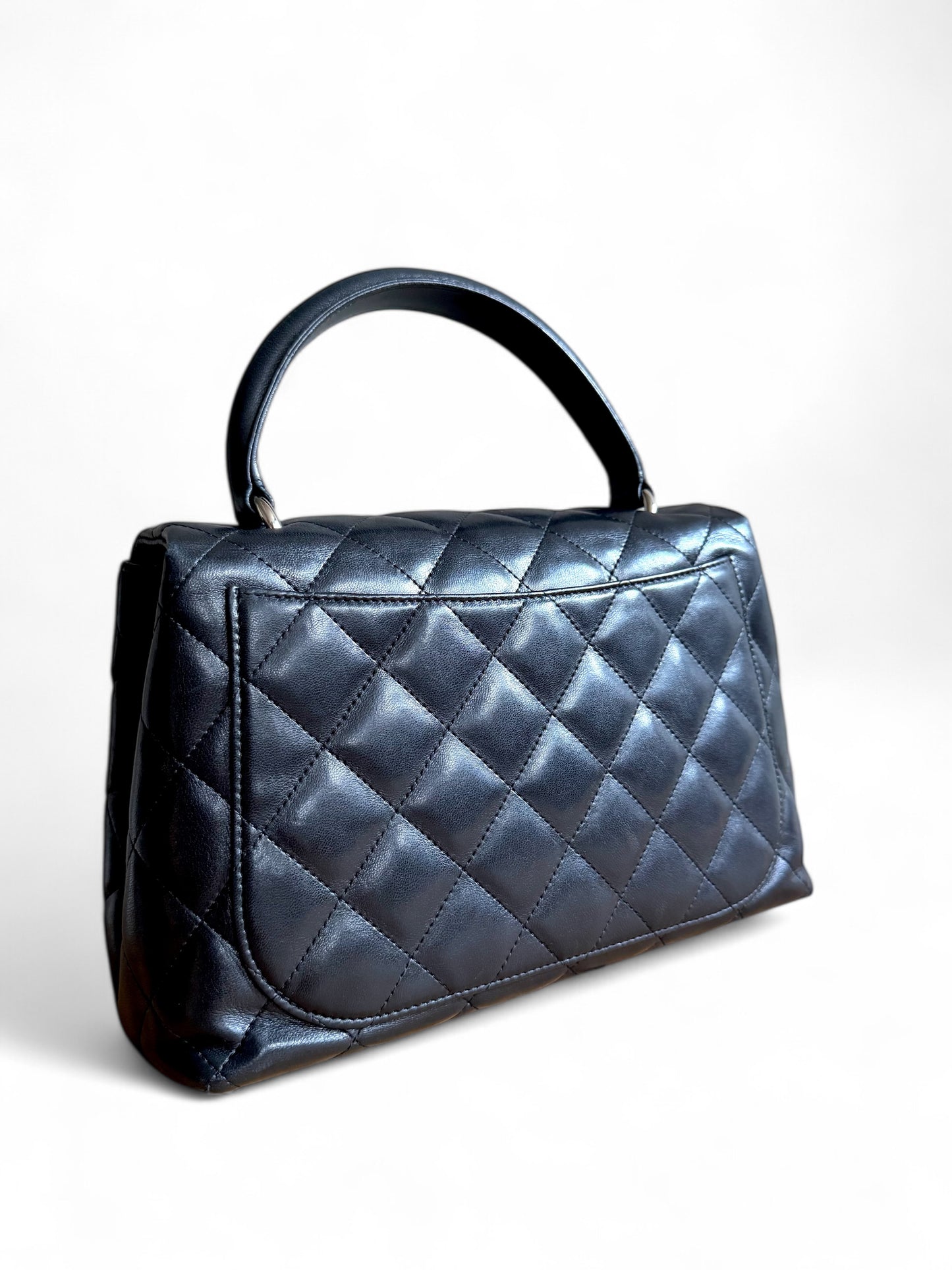 CHANEL Lambskin Quilted Medium Kelly Flap Bag