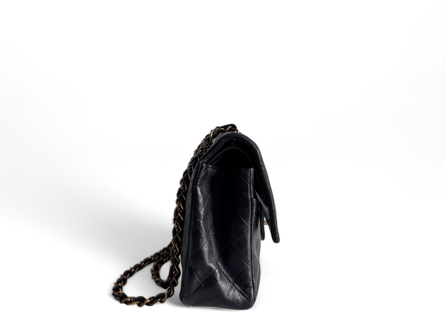 CHANEL Matelasse Double Flap Bag Black