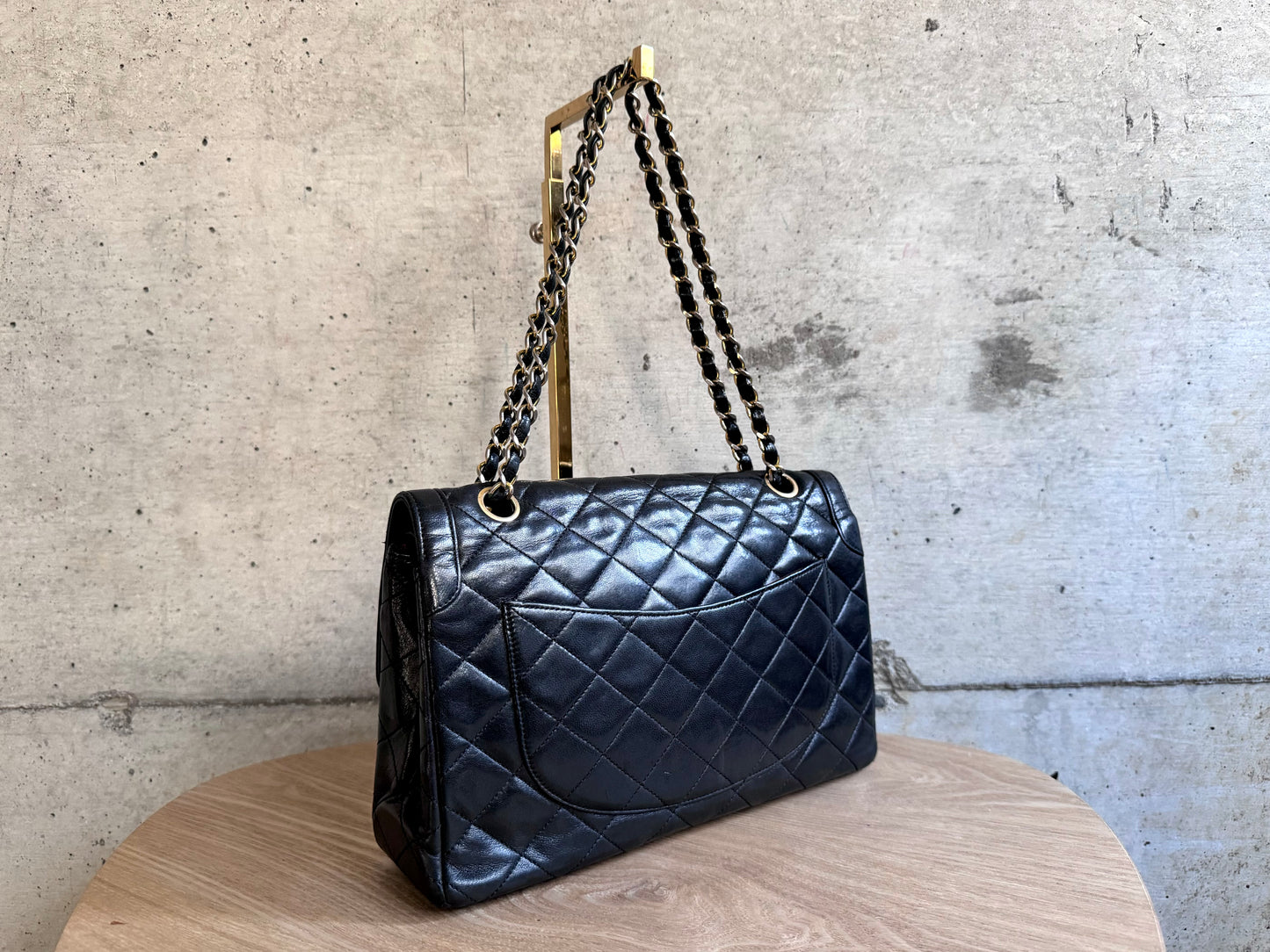 CHANEL Lambskin Quilted Medium Double Flap Bag