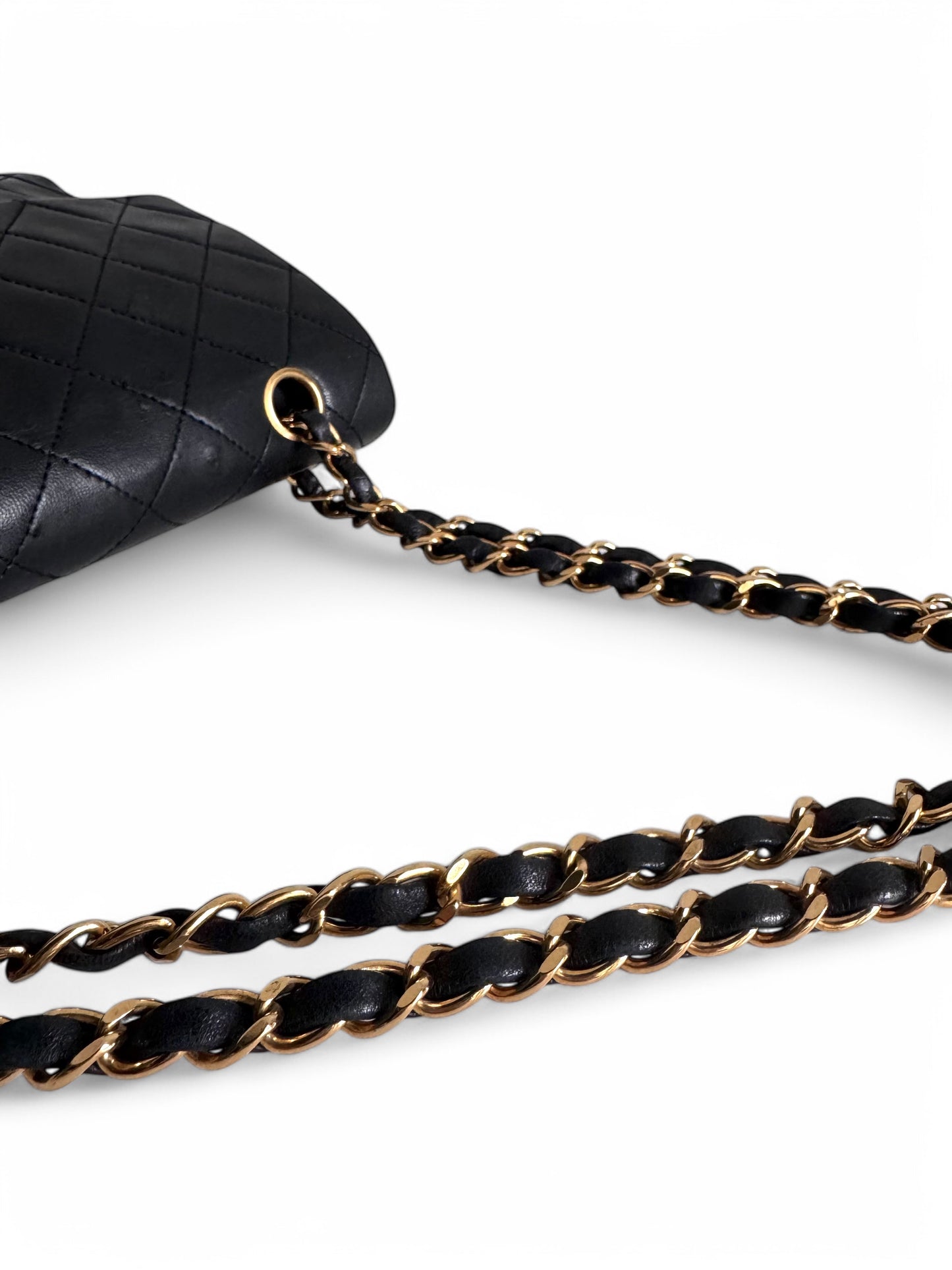 CHANEL Lambskin Quilted Medium Double Flap