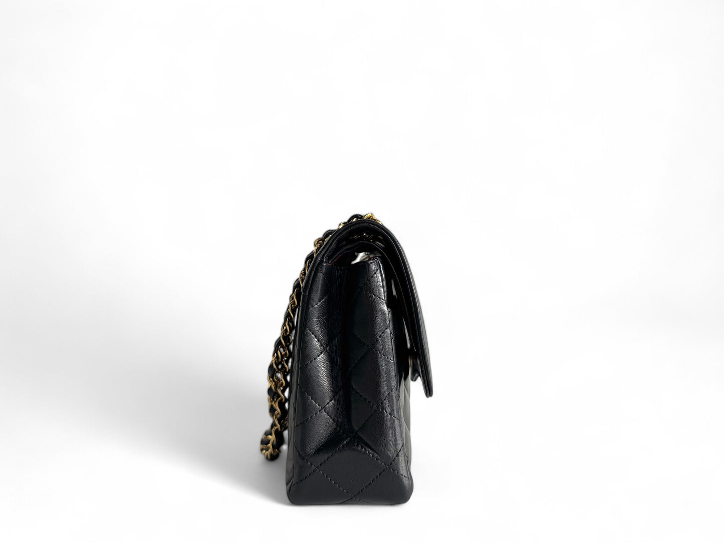 CHANEL Lambskin Quilted Medium Double Flap Bag