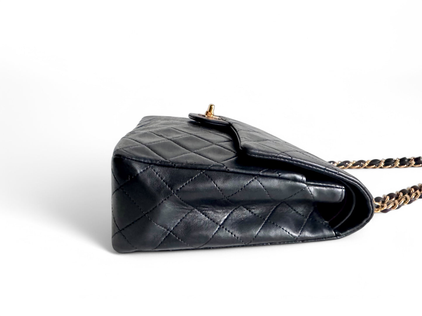 CHANEL Lambskin Quilted Medium Double Flap
