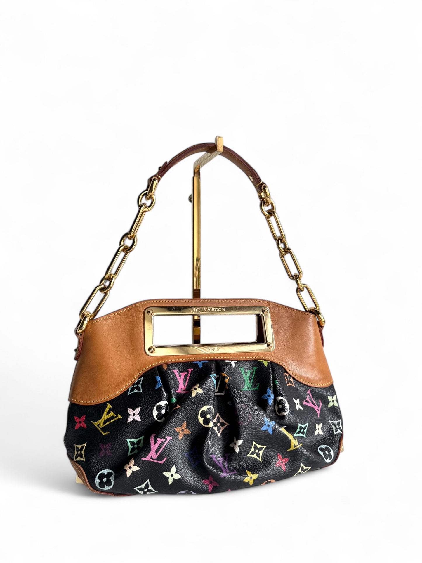 LOUIS VUITTON Monogram Multicolor Judy PM Black