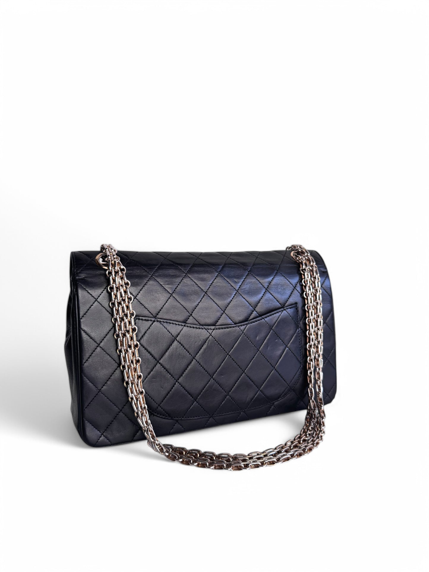 CHANEL Lambskin Mademoiselle Double Flap