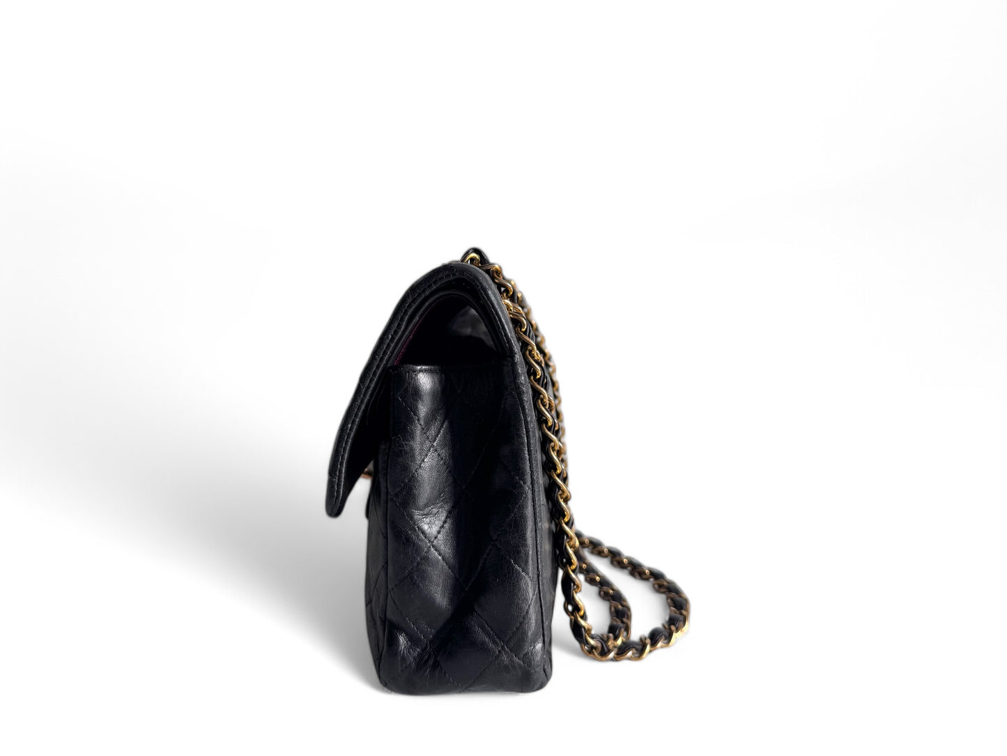 CHANEL Matelasse Double Flap Bag Black