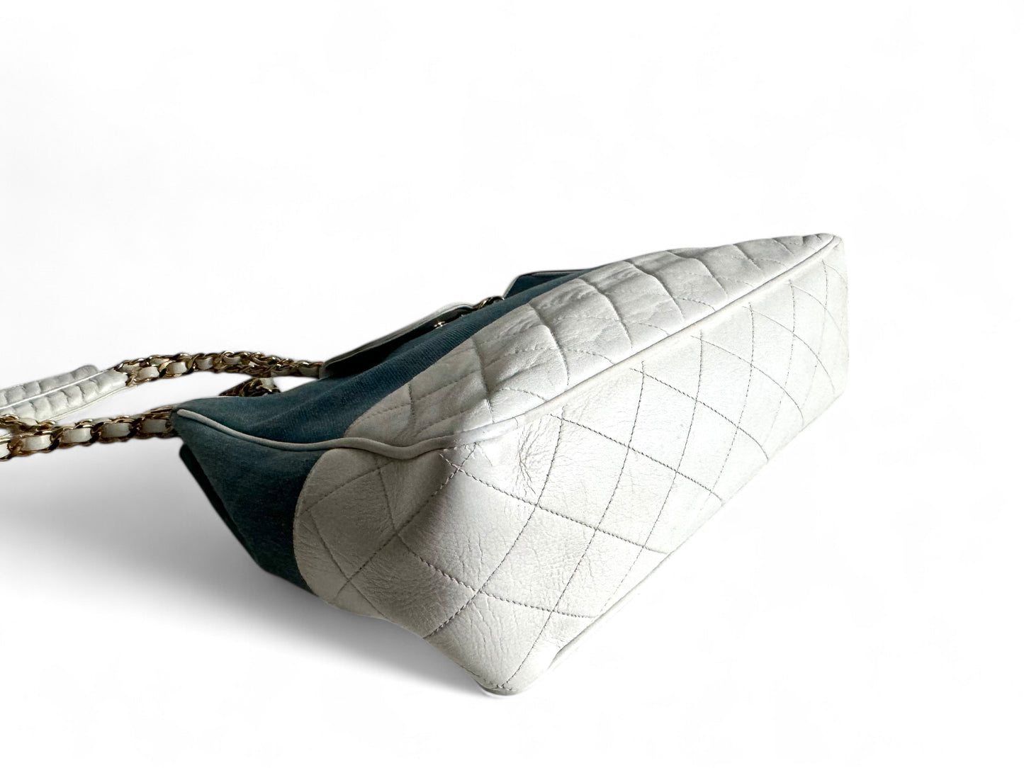 CHANEL Denim Lambskin Tote