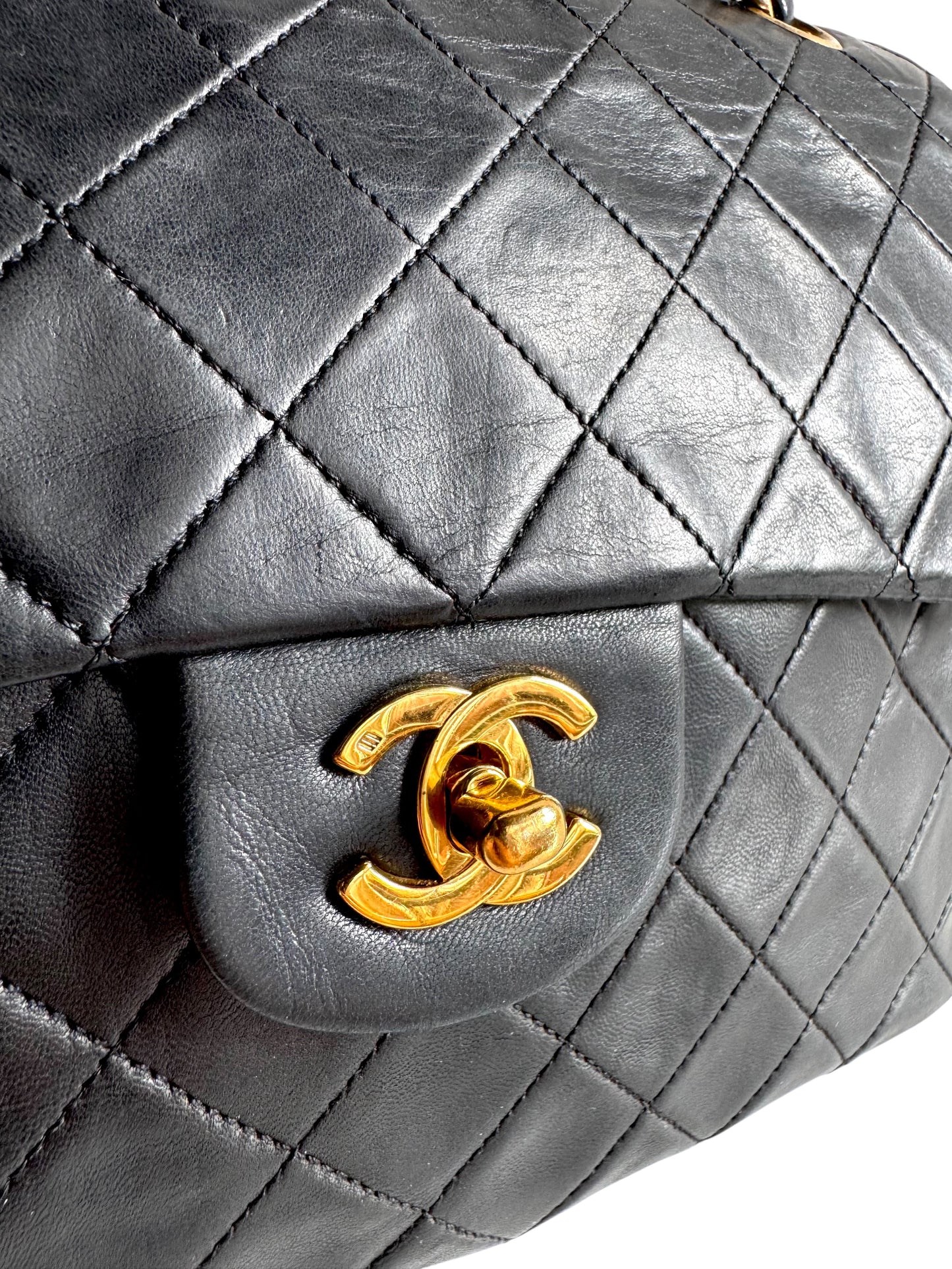 CHANEL Lambskin Classic Medium Double Flap